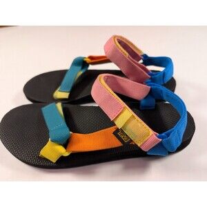 Teva Original 90s Multi Color Universal Y2K Sz 10 Strappy Sandals Shoes